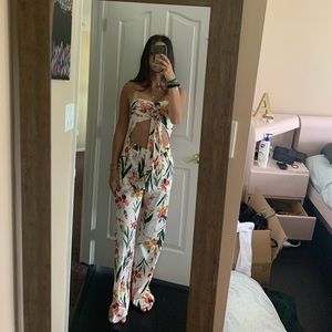 flower jumpsuit worn once